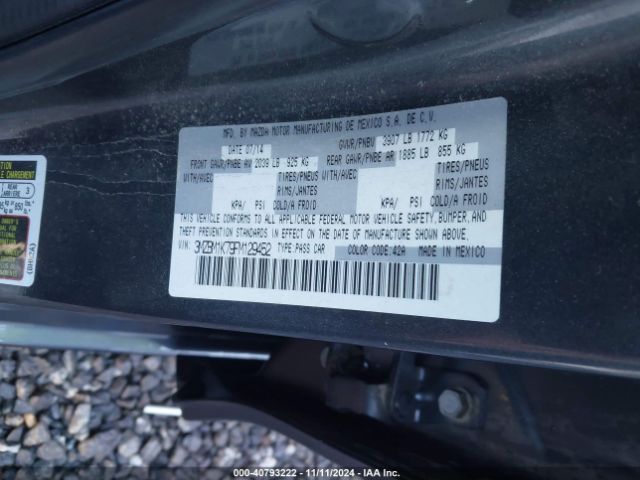 3MZBM1K79FM129452 Mazda Mazda3 I Sport