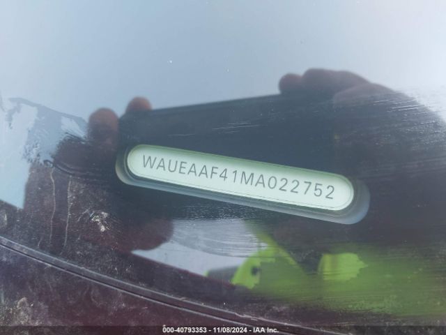 WAUEAAF41MA022752 Audi A4 Premium Plus 45 Tfsi S Line Quattro S Tronic