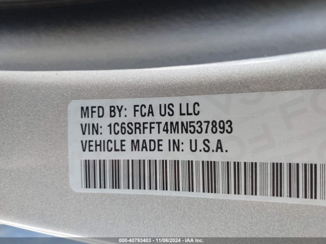 1C6SRFFT4MN537893 RAM 1500 Big Horn  4x4 5'7 Box