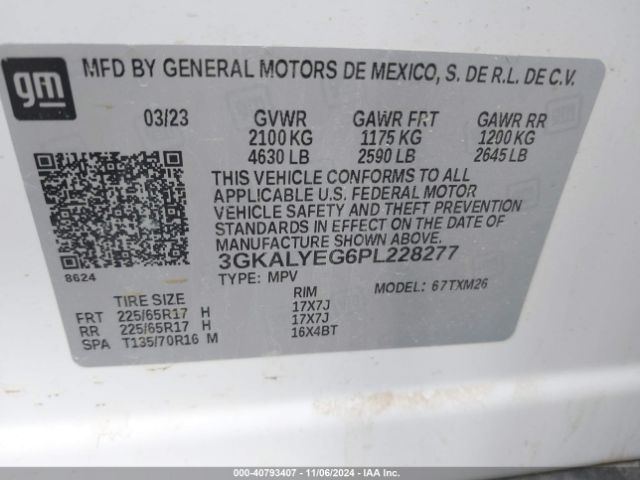 3GKALYEG6PL228277 GMC Terrain Awd At4