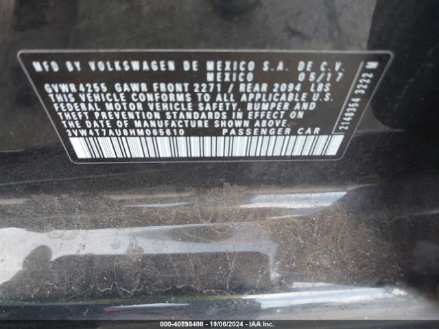 3VW4T7AU8HM065610 Volkswagen Golf Gti Autobahn 4-door/s 4-door/se 4-door/sport 4-door