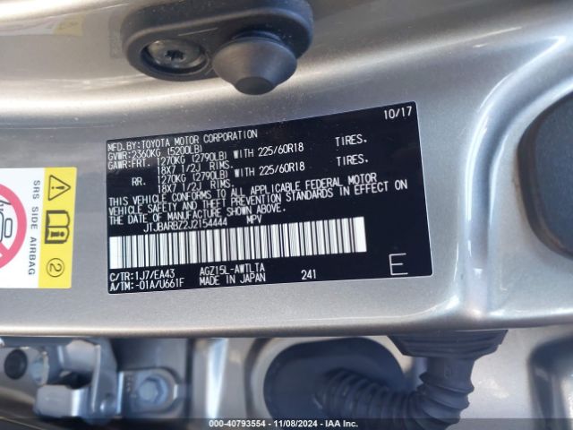 JTJBARBZ2J2154444 Lexus NX 300
