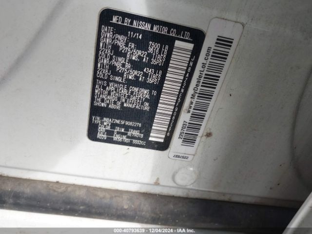 JN8AZ2NE5F9082276 Infiniti QX80