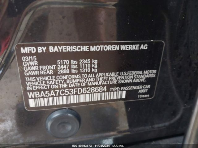 WBA5A7C53FD628684 BMW 528i Xdrive