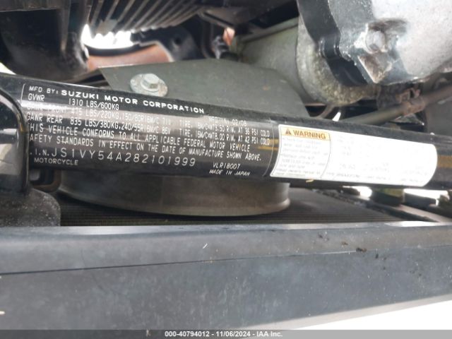 2008 SUZUKI VLR1800 JS1VY54A282101999 Photo 9