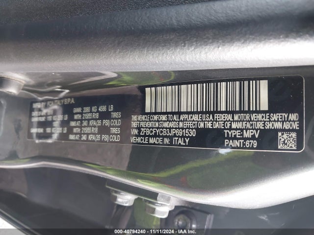 Fiat 500x Urbana Awd 2018 ZFBCFYCB3JP691530 Image 9