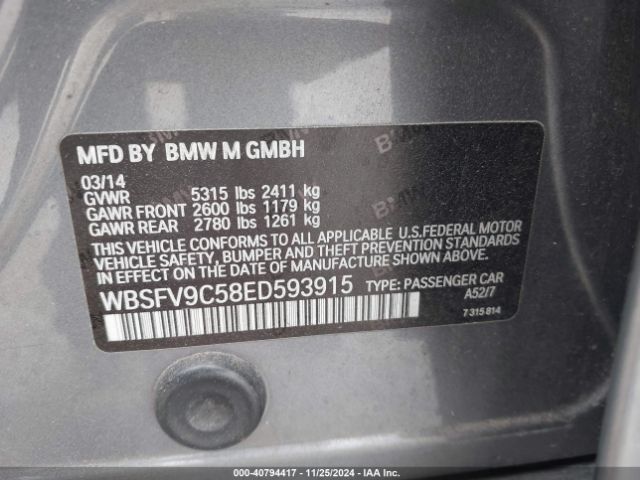 WBSFV9C58ED593915 BMW M5