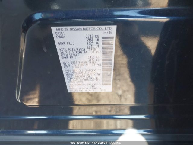 5N1AL0MM5GC508641 Infiniti QX60