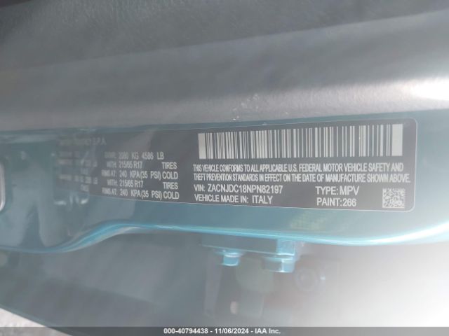 ZACNJDC18NPN82197 Jeep Renegade Trailhawk 4x4