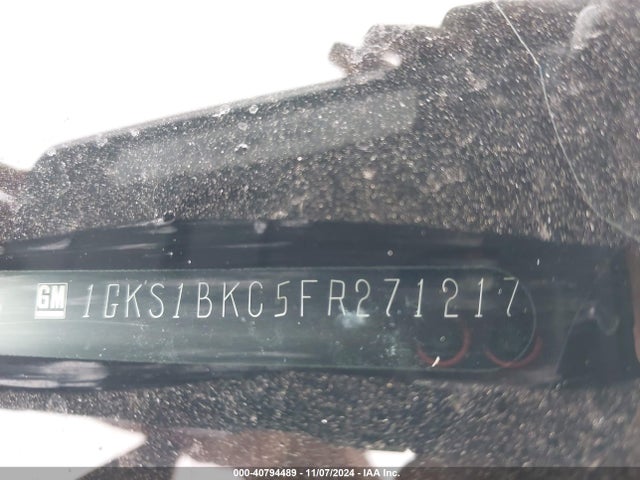 1GKS1BKC5FR271217 GMC YUKON SLT