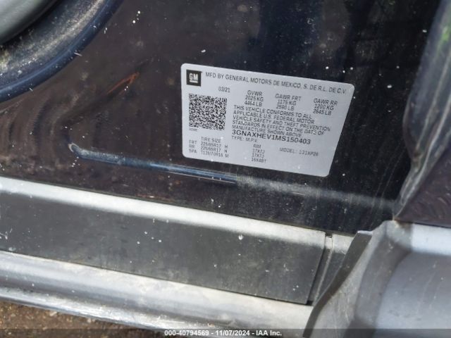 3GNAXHEV1MS150403 Chevrolet Equinox Fwd Ls