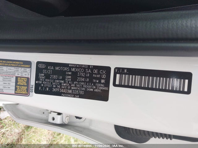 KIA Forte Gt-line 2021 3KPF34AD3ME328780 Image 9