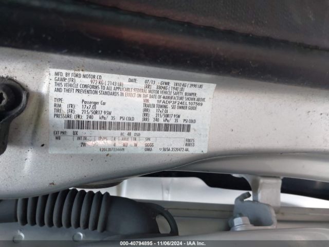 1FADP3F24EL107569 Ford FOCUS SE