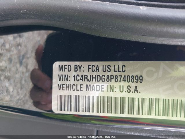 1C4RJHDG8P8740899 Jeep Grand Cherokee Overland 4x4