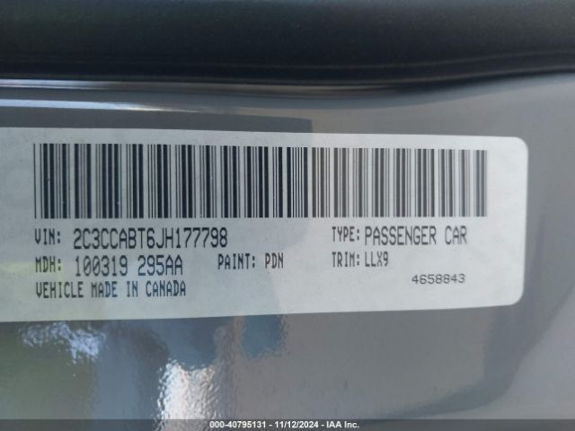 2C3CCABT6JH177798 Chrysler 300 300s