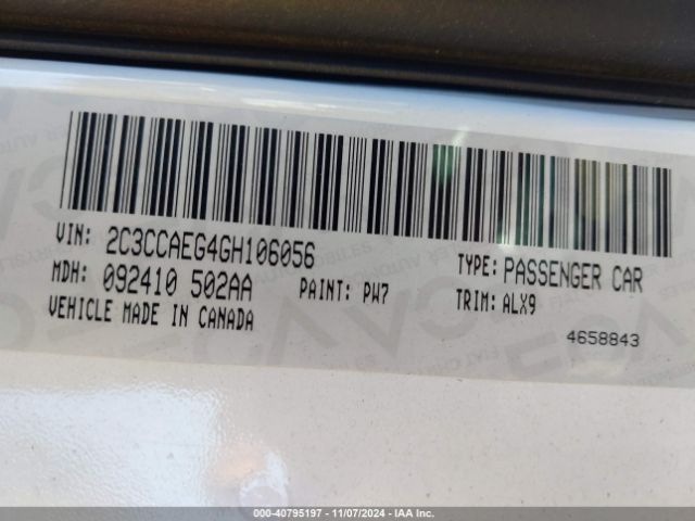 2C3CCAEG4GH106056 Chrysler 300C