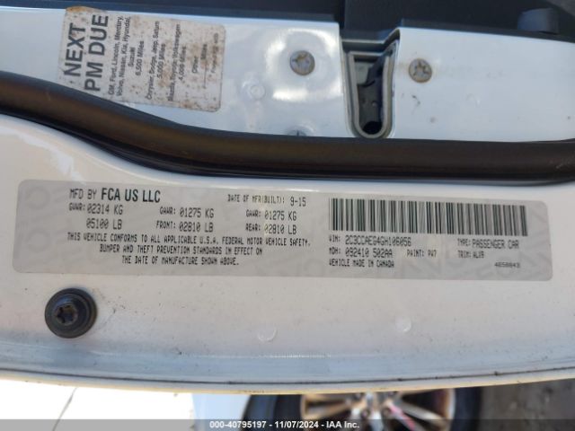 2C3CCAEG4GH106056 Chrysler 300C