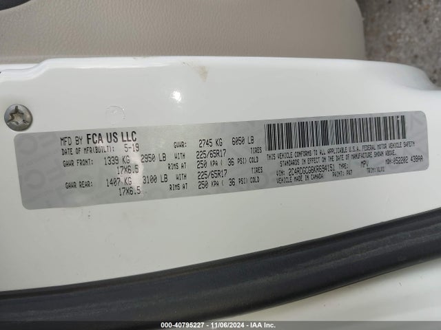 Dodge Grand Caravan Sxt 2019 2C4RDGCG6KR694151 Image 9