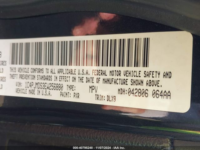 1C4PJMDS3EW256880 Jeep Cherokee Limited