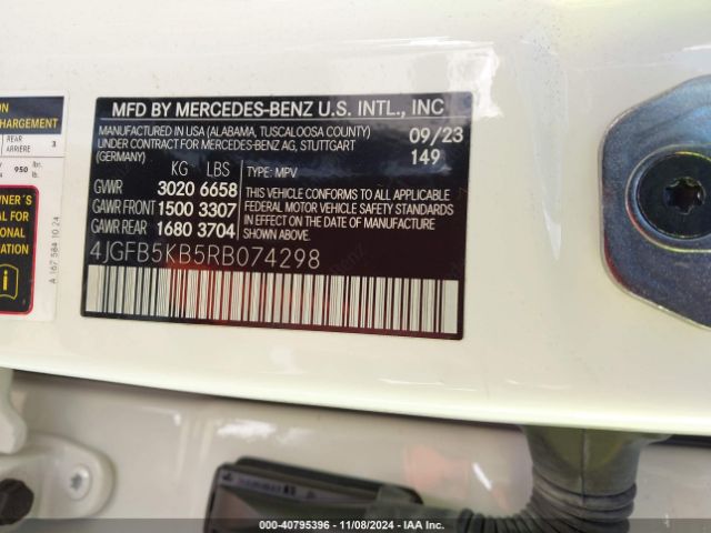 4JGFB5KB5RB074298 Mercedes-Benz Gle 450 4matic