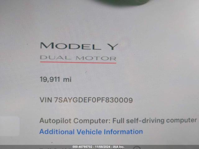 2023 TESLA MODEL Y 7SAYGDEF0PF830009 Photo 6
