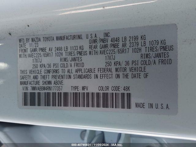 7MMVABBM4RN177357 Mazda Cx-50 2.5 S Preferred
