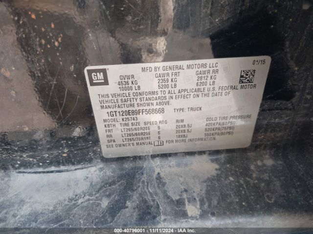 1GT120E89FF568668 GMC Sierra 2500hd Denali