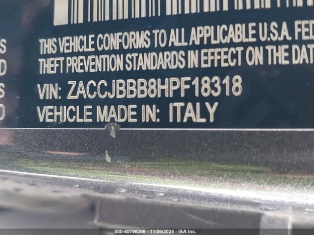 ZACCJBBB8HPF18318 Jeep Renegade Latitude 4x4