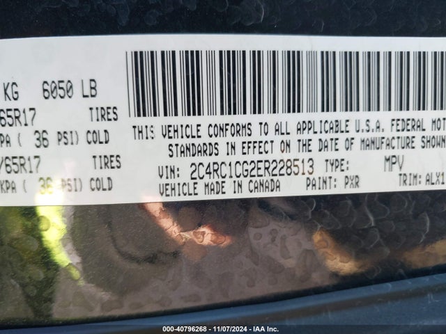 2C4RC1CG2ER228513 Chrysler Town & Country Touring-l