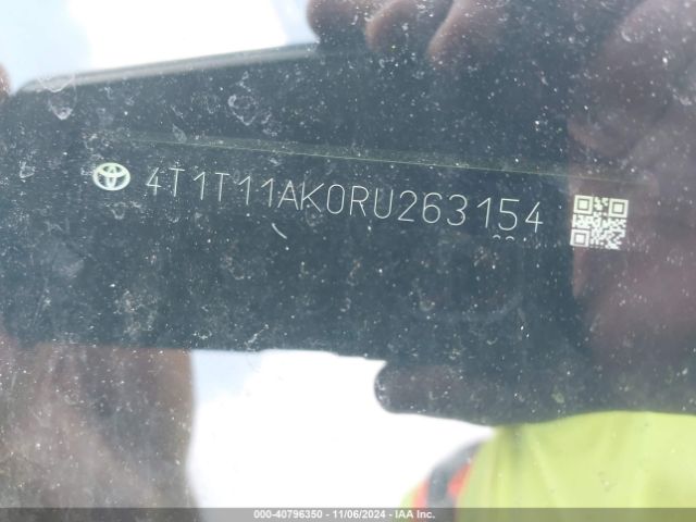 4T1T11AK0RU263154 Toyota CAMRY SE