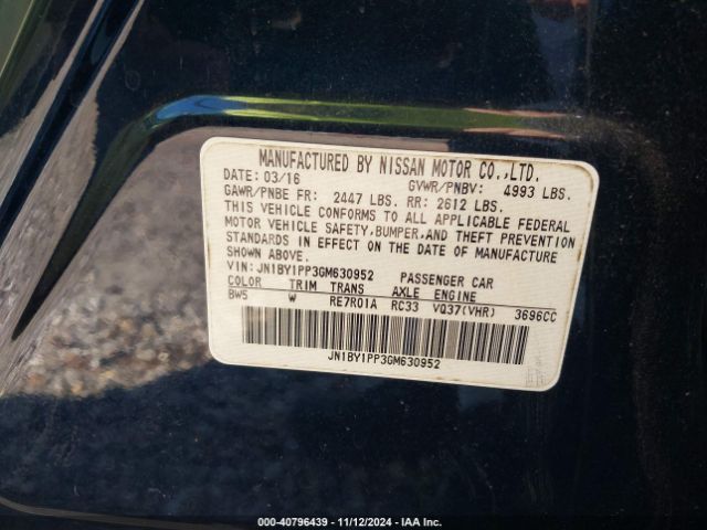JN1BY1PP3GM630952 Infiniti Q70l 3.7