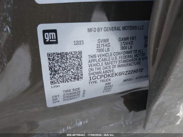 1GCPDKEK6RZ225072 Chevrolet Silverado 1500 4wd  Short Bed Lt With 2fl