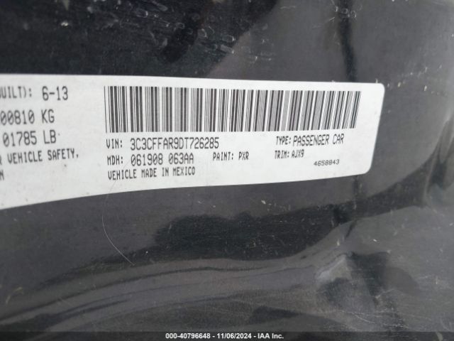 2013 FIAT 500 3C3CFFAR9DT726285 Photo 8