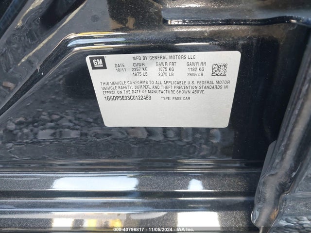2012 CADILLAC CTS 1G6DP5E33C0122453 Photo 8