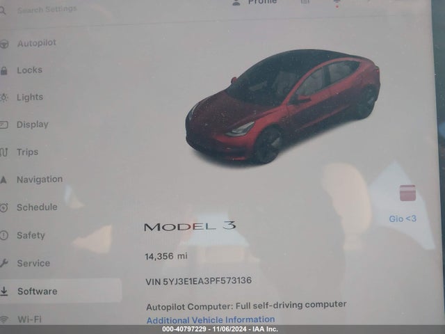 2023 TESLA MODEL 3 5YJ3E1EA3PF573136 Photo 6