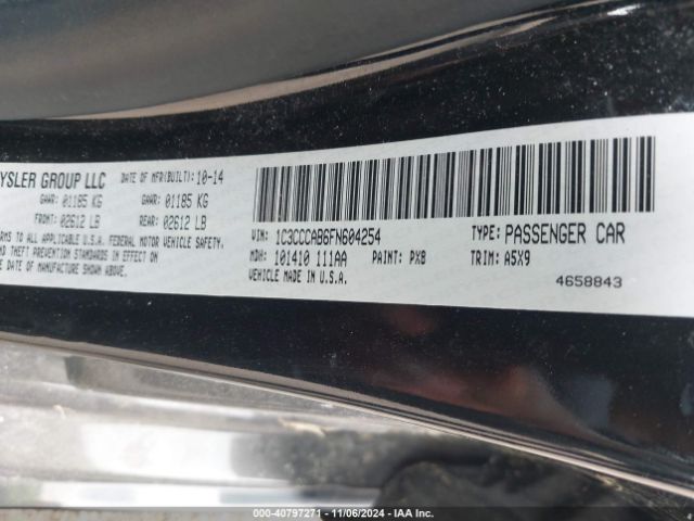 1C3CCCAB6FN604254 Chrysler 200 Limited