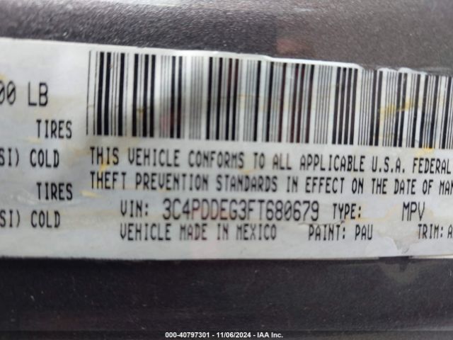 3C4PDDEG3FT680679 Dodge Journey R/t