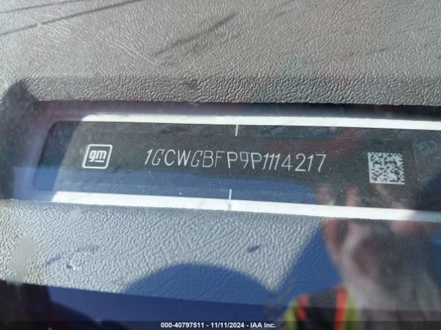 1GCWGBFP9P1114217 Chevrolet Express Cargo Rwd 2500 Extended Wheelbase Wt