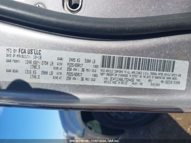 3C4PDCAB8JT524456 Dodge JOURNEY SE