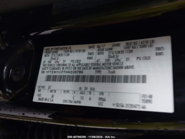 Ford F-150 Xl 2017 1FTEW1CP7HKE05789 Image 9