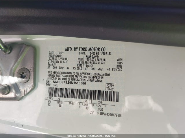 Ford Transit Connect Xl Cargo Van 2022 NM0LS7S24N1513586 Image 9