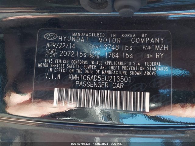 KMHTC6AD5EU213501 Hyundai Veloster Flex W/red