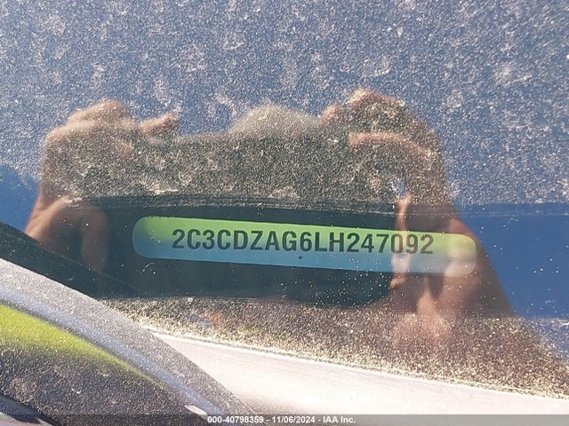 Dodge Challenger Sxt 2020 2C3CDZAG6LH247092 Image 9