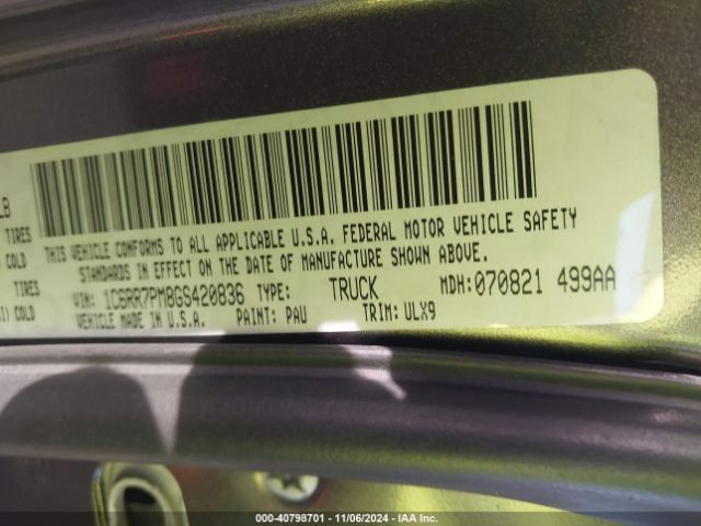 1C6RR7PM8GS420836 RAM 1500 Longhorn Limited