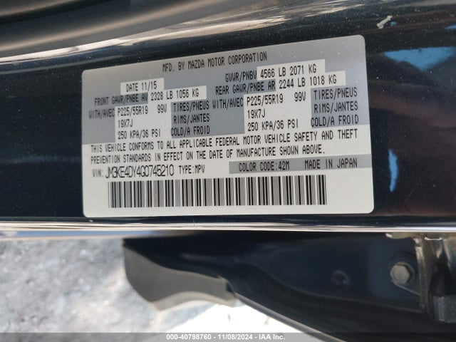 Mazda Cx-5 Grand Touring 2016 JM3KE4DY4G0745210 Image 9