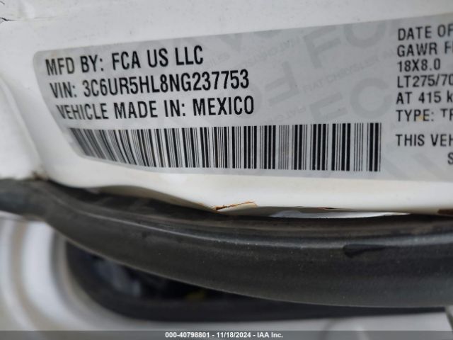 2022 RAM 2500 3C6UR5HL8NG237753 Photo 8