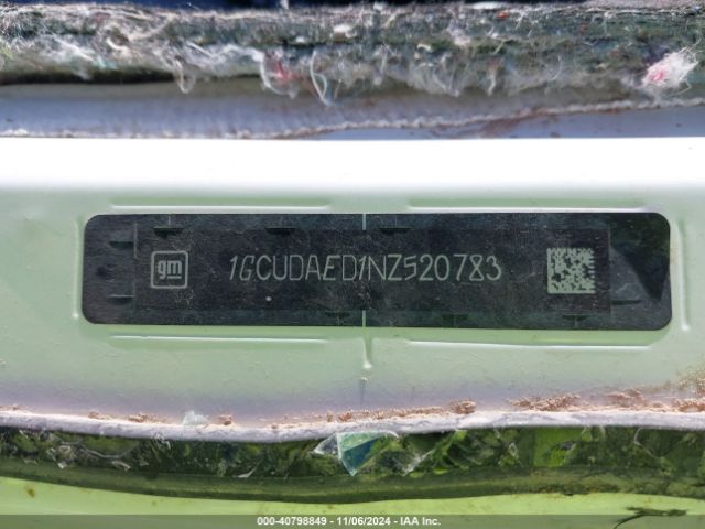 1GCUDAED1NZ520783 Chevrolet Silverado 1500 4wd  Standard Bed Wt