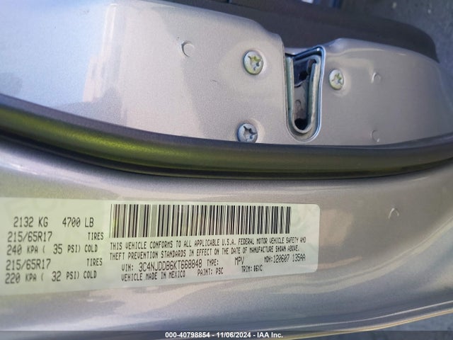 3C4NJDDB6KT668848 Jeep Compass Trailhawk 4x4