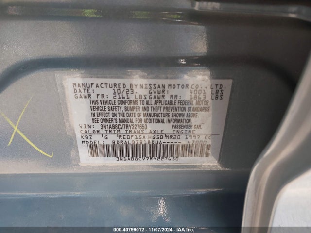 Nissan Sentra Sv Xtronic Cvt 2024 3N1AB8CV7RY227650 Image 9