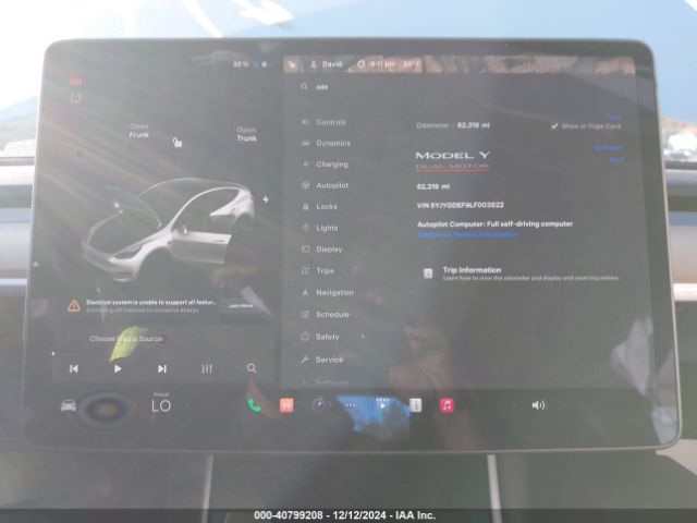 5YJYGDEF9LF003522 Tesla Model Y Long Range Dual Motor All-wheel Drive/performance Dual Motor All-wheel Drive
